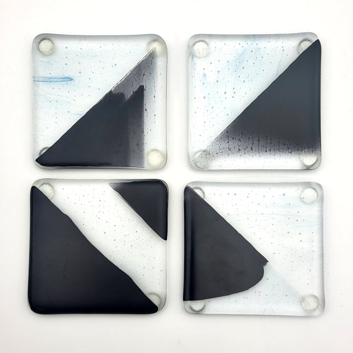 Black and Clear Coasters