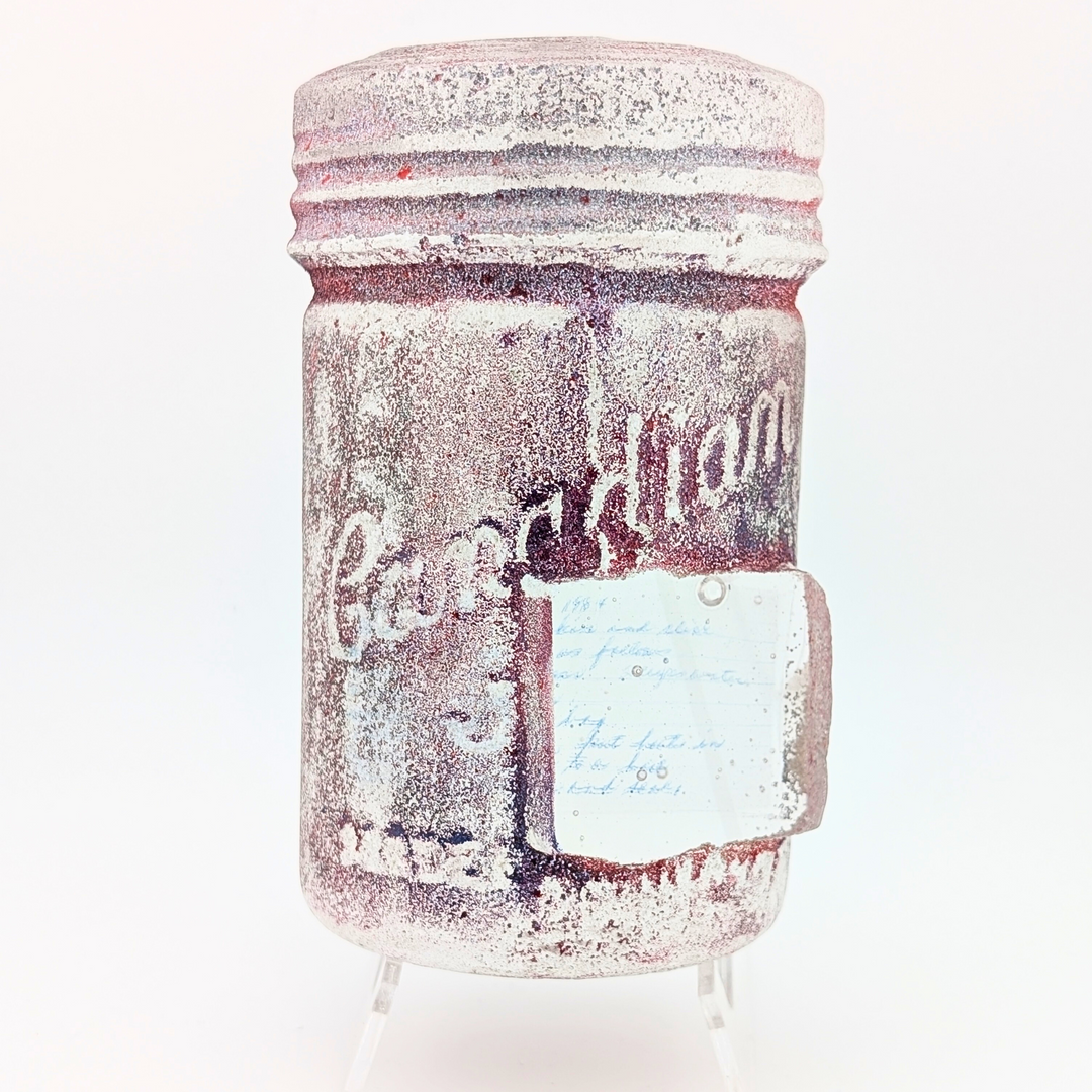 Glass Recipe Jar Sculpture