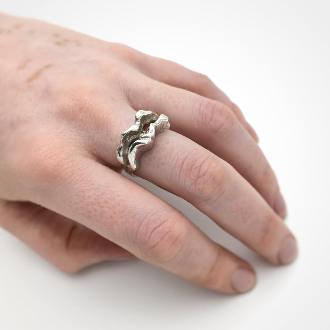 Silver Clam Ring