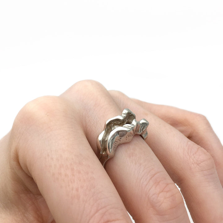 Silver Clam Ring