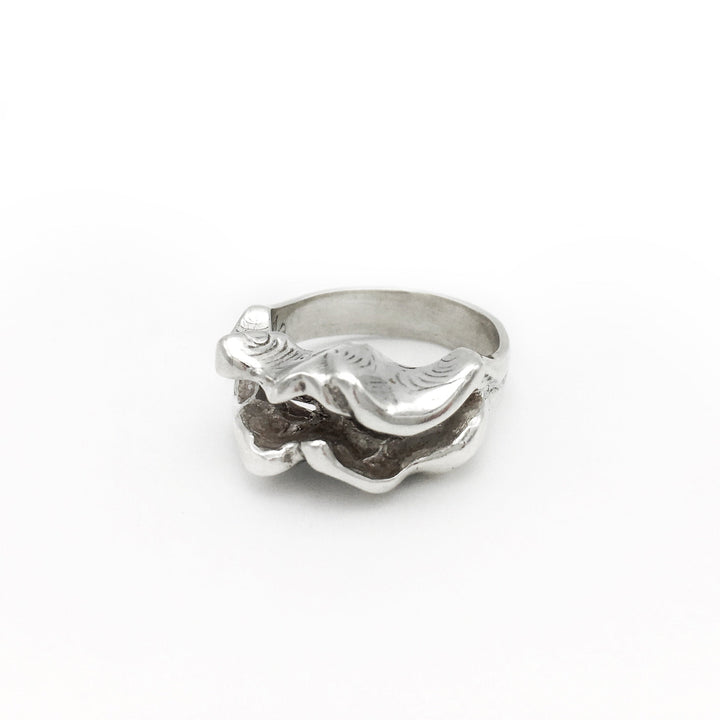 Silver Clam Ring