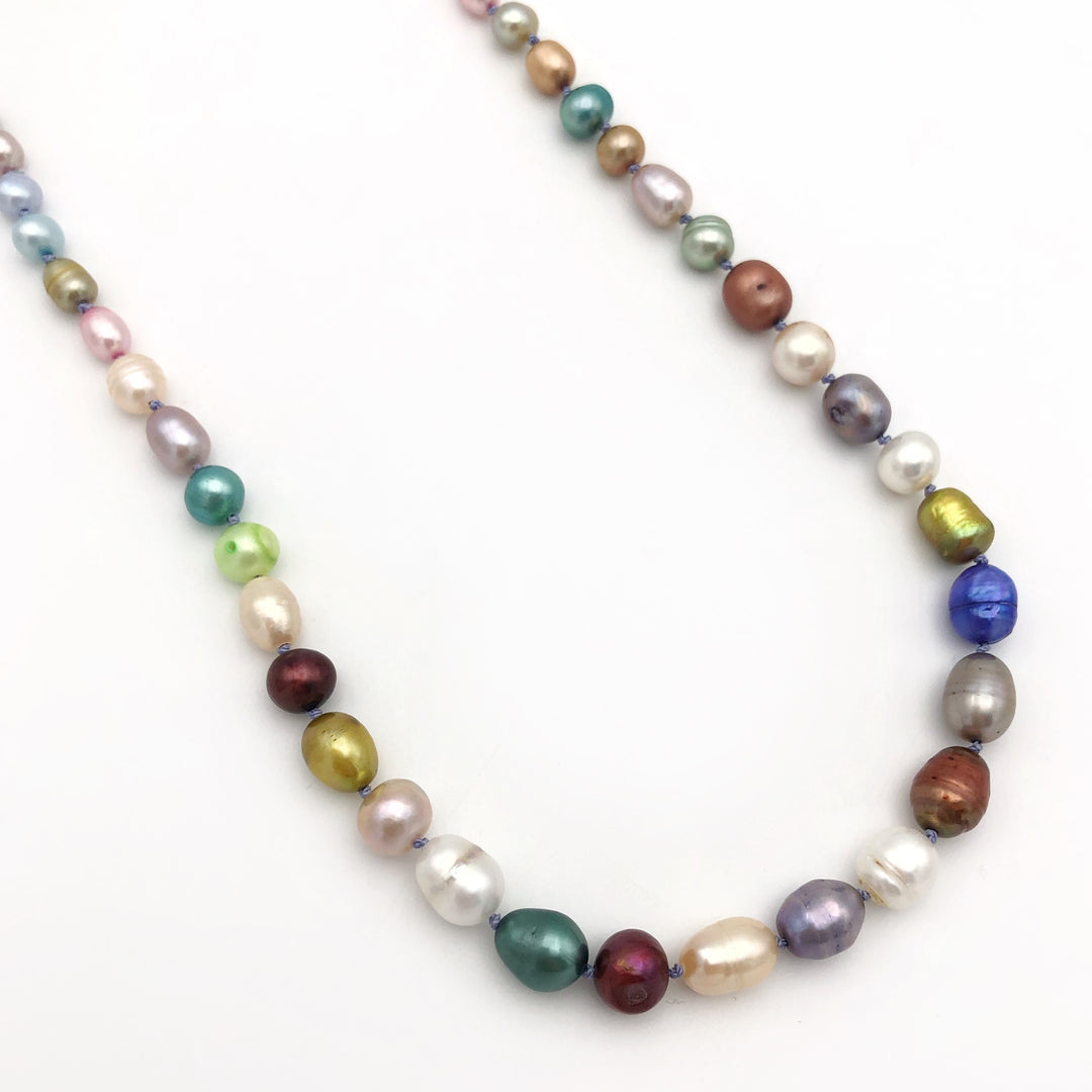 Rainbow Pearl Necklace