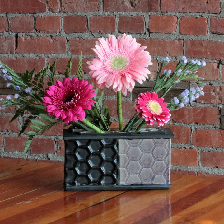 Hexagon Flower Brick Vase