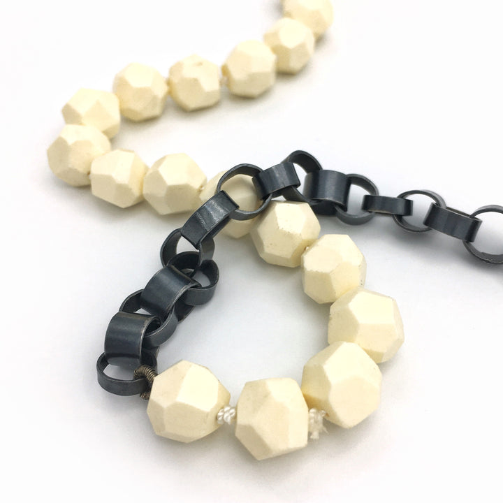 Chain and faceted beads