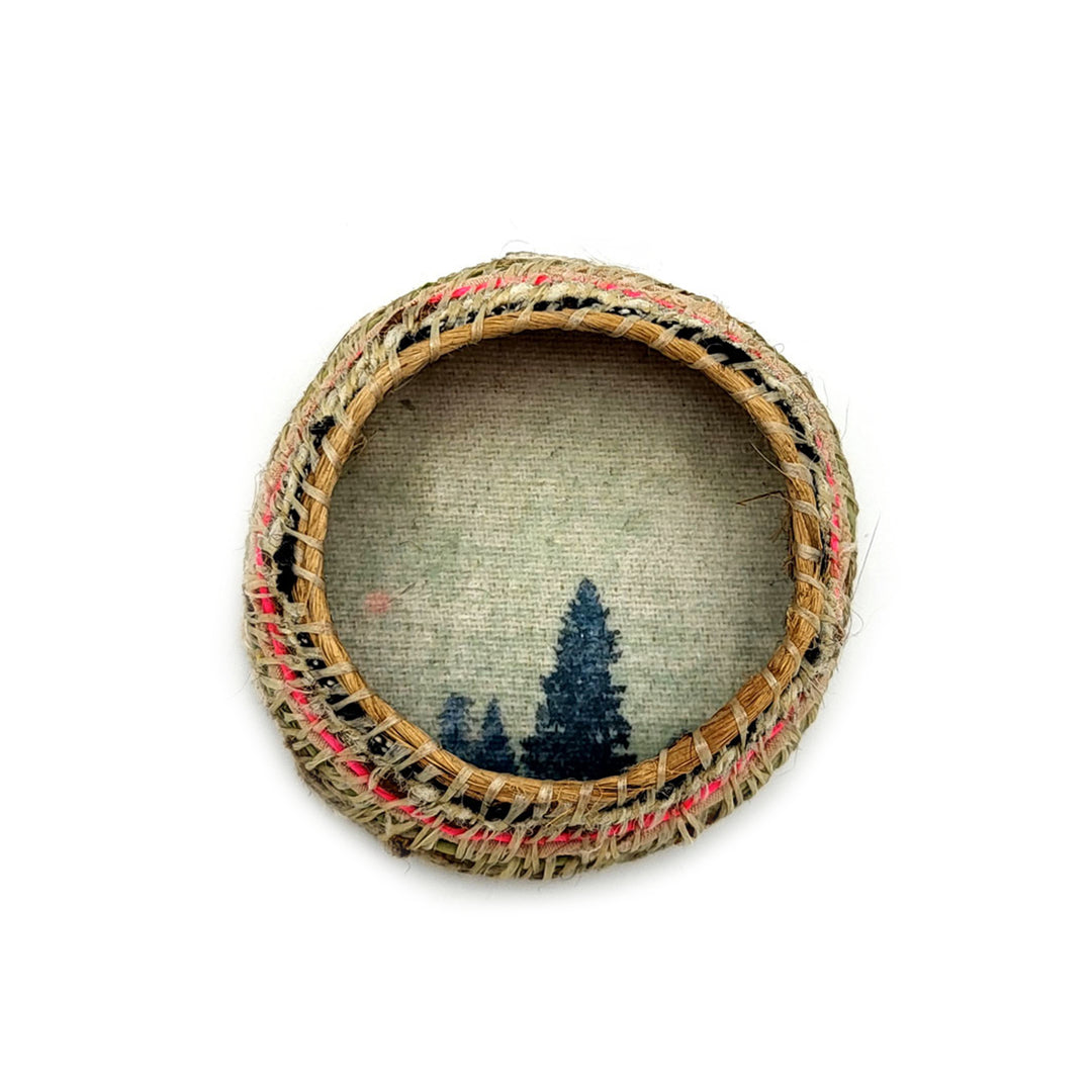 Innovative Threads: Wildfire Forest Baskets - Large