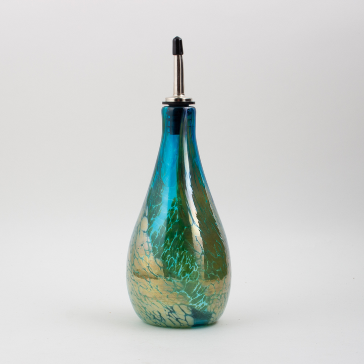 Teal & Gold Olive Oil Dispenser