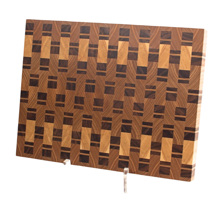 WEAVE - Endgrain Cutting Board: Ash and Walnut