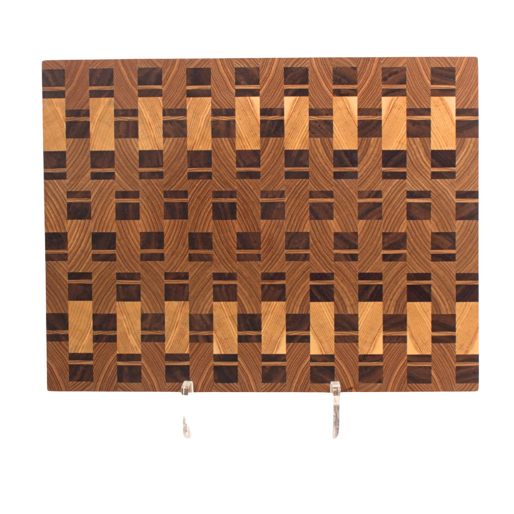 WEAVE - Endgrain Cutting Board: Ash and Walnut