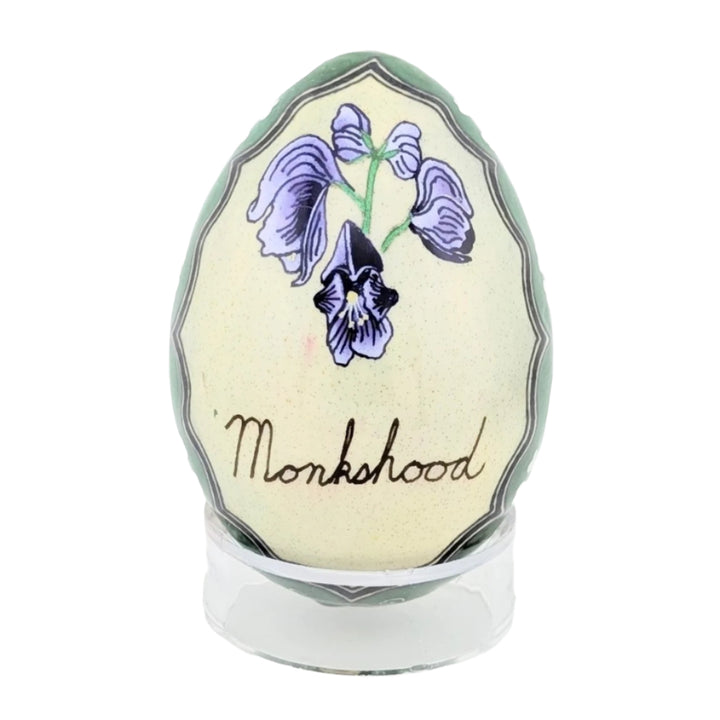 Contemporary Pysanky: Poison Garden - Monkshood