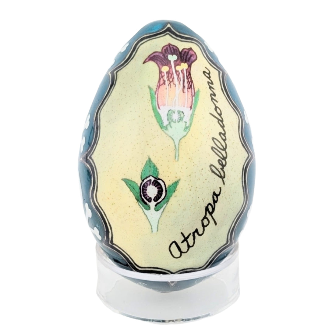 Contemporary Pysanky: Poison Garden - Deadly Nightshade